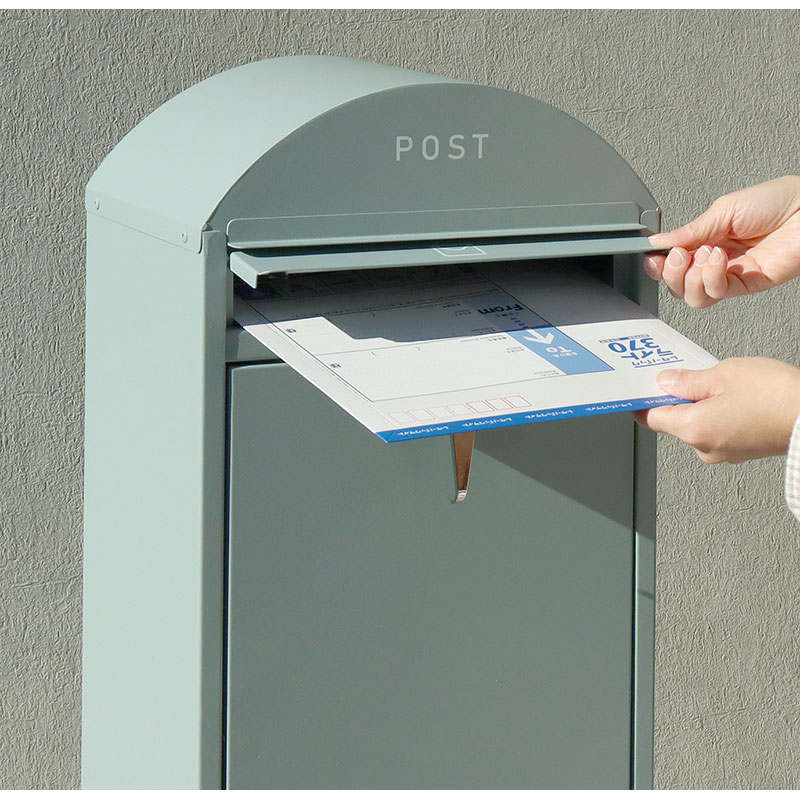 MOJYU モジュ スタンドポストGeremiaジェレミア SDM-056 ブルーグレー/ホワイト