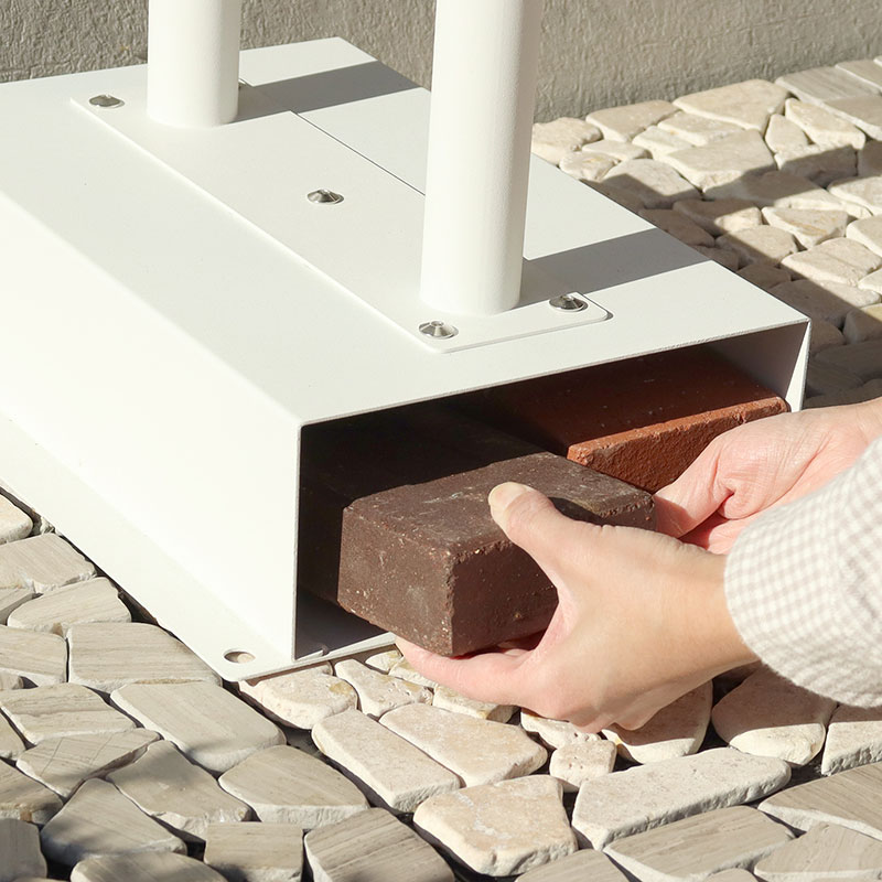 MOJYU モジュ スタンドポストGeremiaジェレミア SDM-056 ブルーグレー/ホワイト