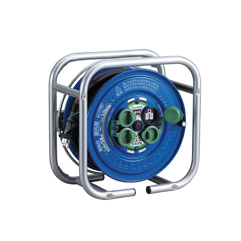 ハタヤリミテッド 段積みリール 防雨型 接地付 DSG-30K