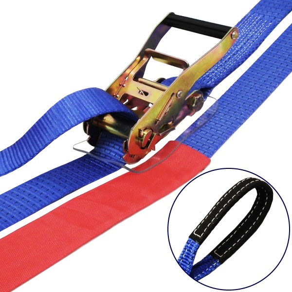 フリーク 75180 FREAK ラッシングベルト青 アイ2.5ton 幅50mm×長さ1+6m 荷締機