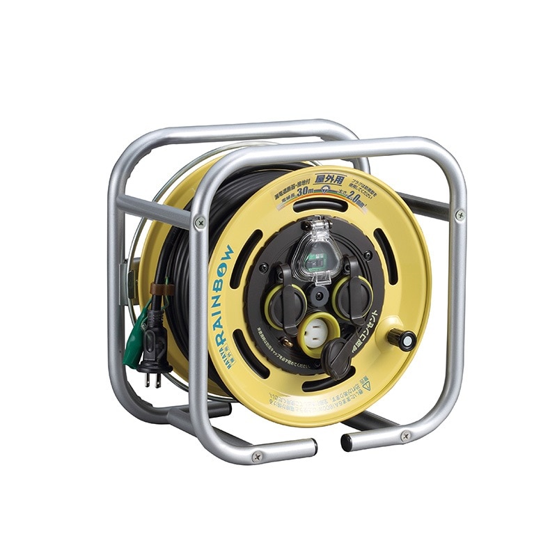 ハタヤリミテッド 段積みリール 防雨型 漏電遮断器付 DBE-30K