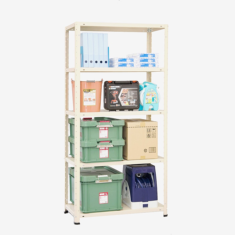 アートワンラック 3IM 幅89 奥行46 高さ179cm 天地 5段 アイボリー 耐荷重150kg/段 スチールラック