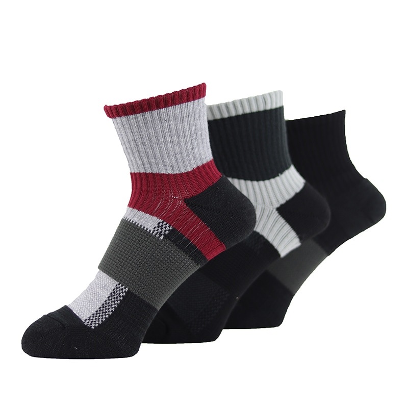 ユタカメイク ASHITOMO WORKING ズレ対策 先丸 ショート 3P 3足組 アソート SWZS-C13 靴下