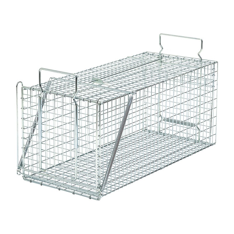 中型金属製捕獲器 二重扉デザイン 栄ヒルズ 捕獲器 Dタイプ302 TN-2 メッキ仕上げ ｜金象印の公式通販