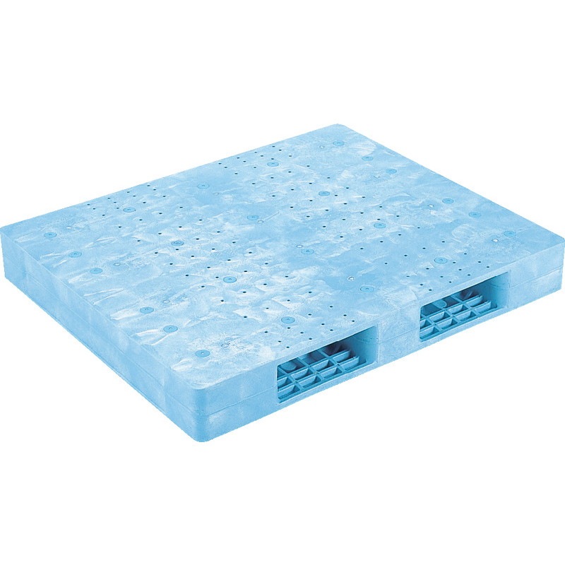 三甲 サンコー プラスチックパレット2方差し両面使用型 R-1012F ライトブルー