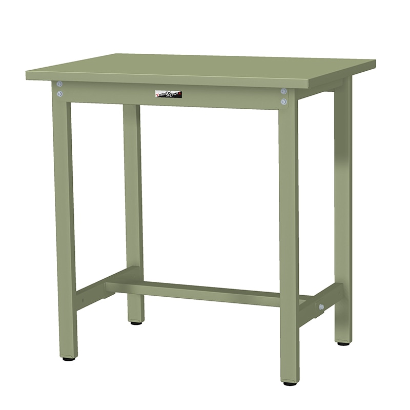 山金工業 ワークテーブル300シリーズ 固定式 スチール天板 SWS-975 幅900×奥行750×高さ740mm