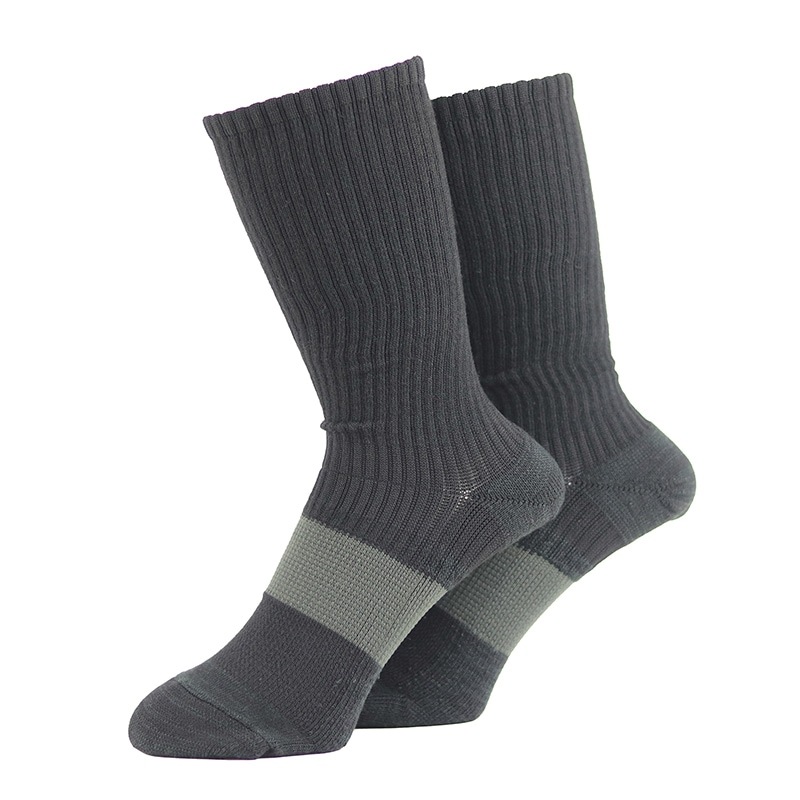 ユタカメイク ASHITOMO WORKING ズレ対策 先丸 クルー 2P 2足組 ダーク SWZC-D12 靴下