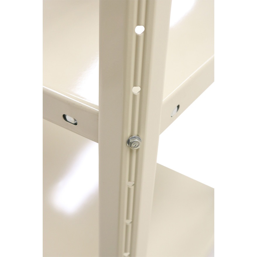 アートワンラック 4IM 幅121 奥行46 高さ179cm 天地 5段 アイボリー 耐荷重150kg/段 スチールラック