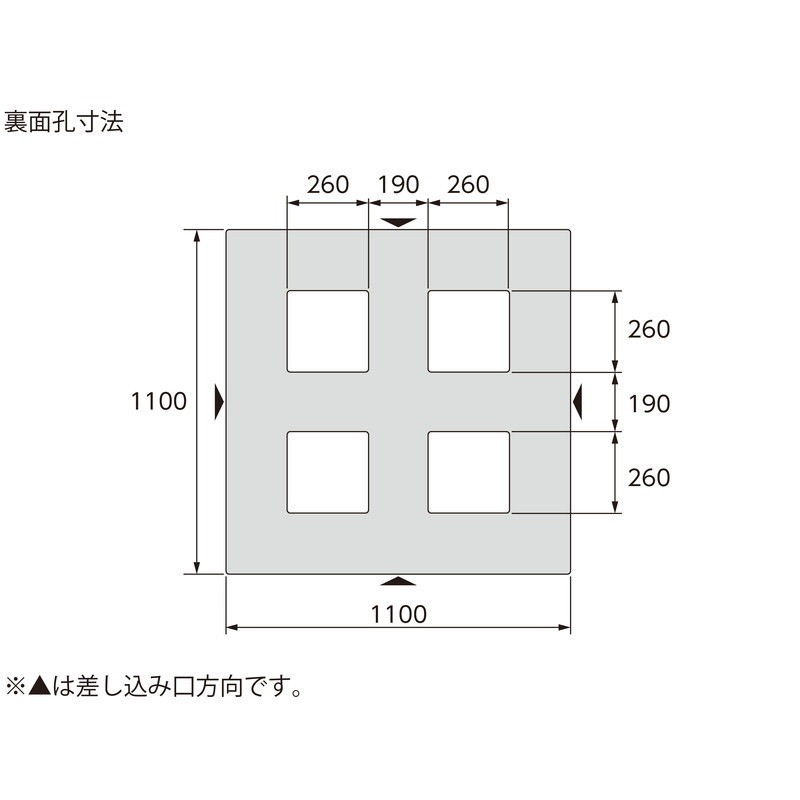 三甲 サンコー プラスチックパレット4方差し片面使用型 D4-1111F-4 ライトグレー