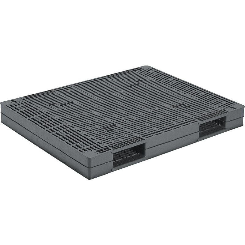 三甲 サンコー プラスチックパレット2方差し両面使用型 R-1114-2 グレー