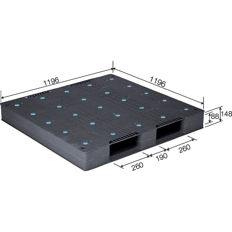 ワコーパレット アルミパレット(両面二方差) WR-1010 WR-1010 | アルミパレット 両面タイプ（両面型二方差し） | ワコー