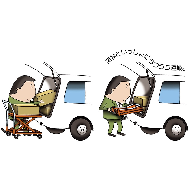 東正車輛 ゴールドリフター GLH-150HF ハンドル折り畳み式
