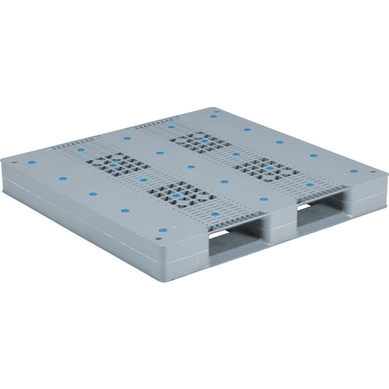 三甲 サンコー プラスチックパレット2方差し片面使用型 D-1212HG ライトグレー