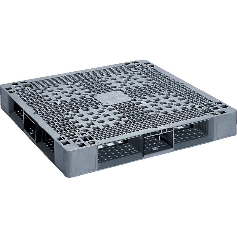 三甲 サンコー プラスチックパレット4方差し片面使用型 D4-1111HG ライトグレー