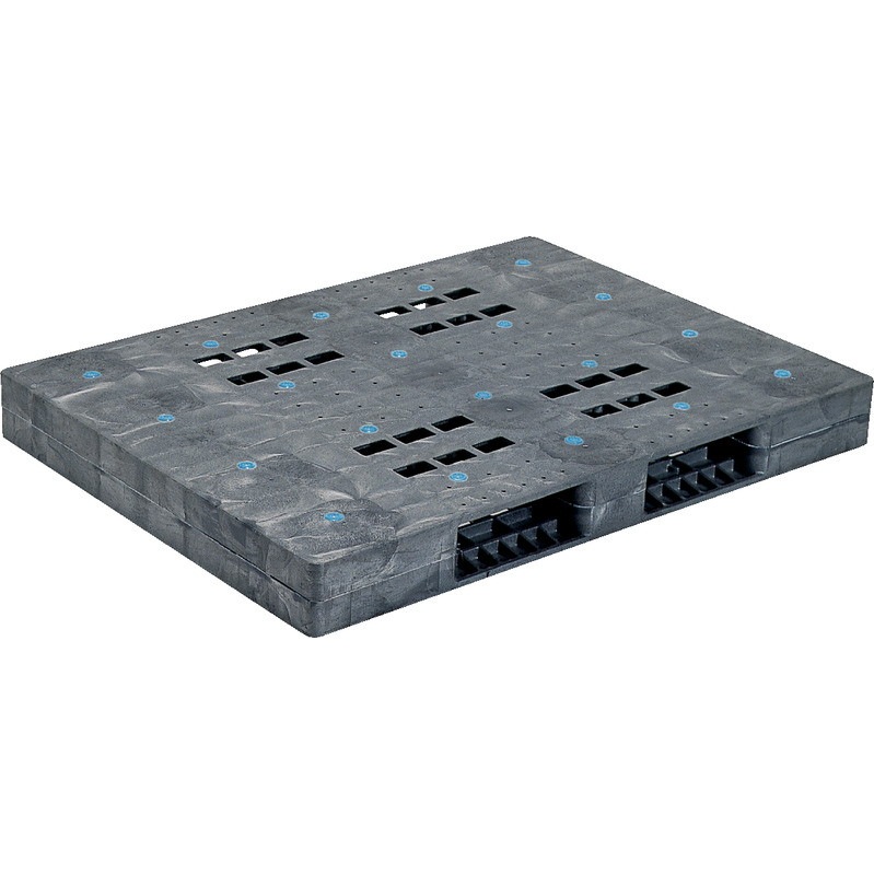 三甲 サンコー プラスチックパレット2方差し両面使用型 R-1115F グレー