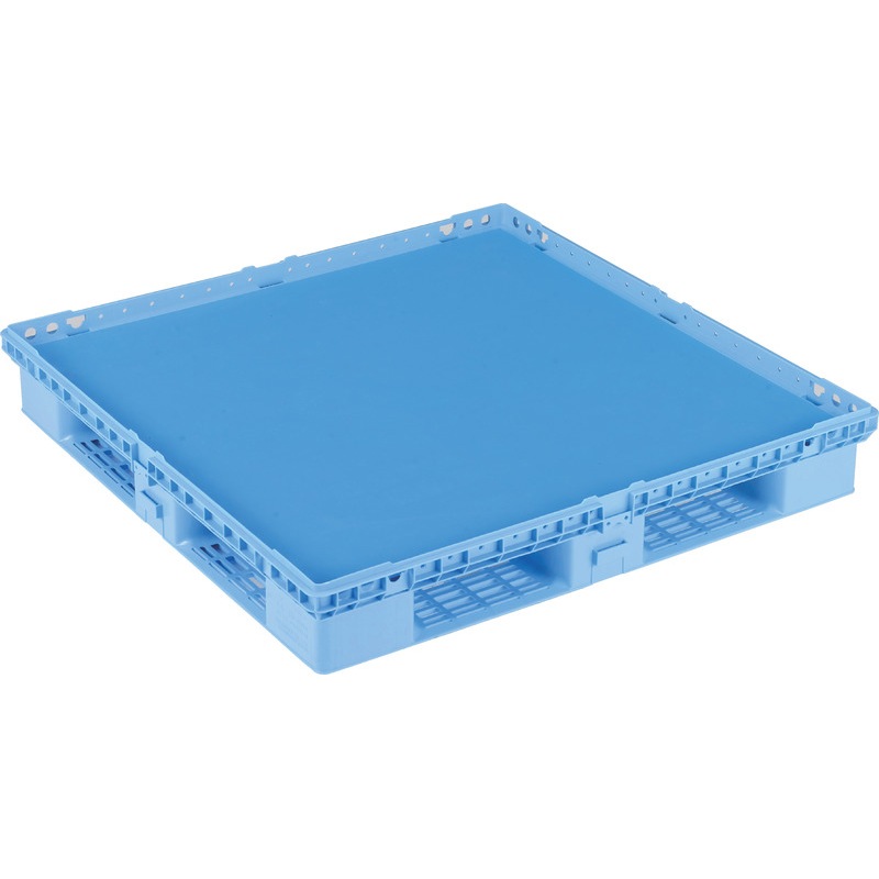 三甲 サンコー プラスチックパレット スタンダードタイプ D4-1111-M ライトブルー