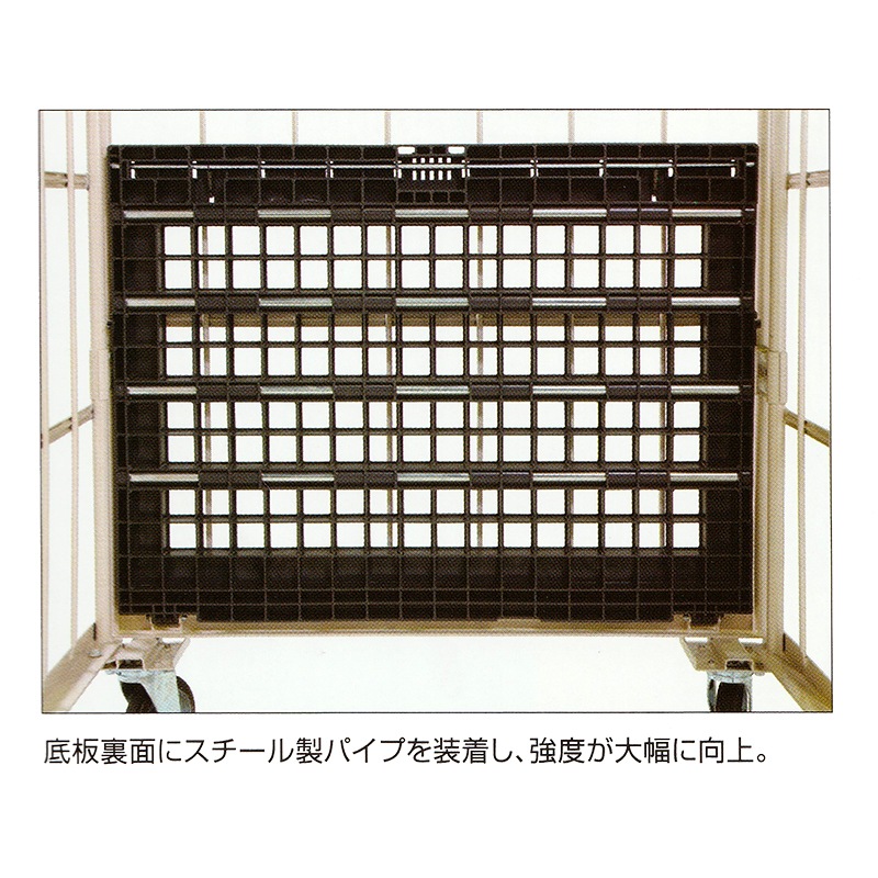 マキテック ロールボックスパレット 底板樹脂製 メッシュタイプ MJR-4