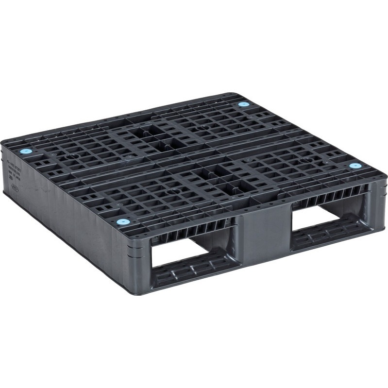 三甲 サンコー プラスチックパレット2方差し片面使用型 D2-077077 ブラック