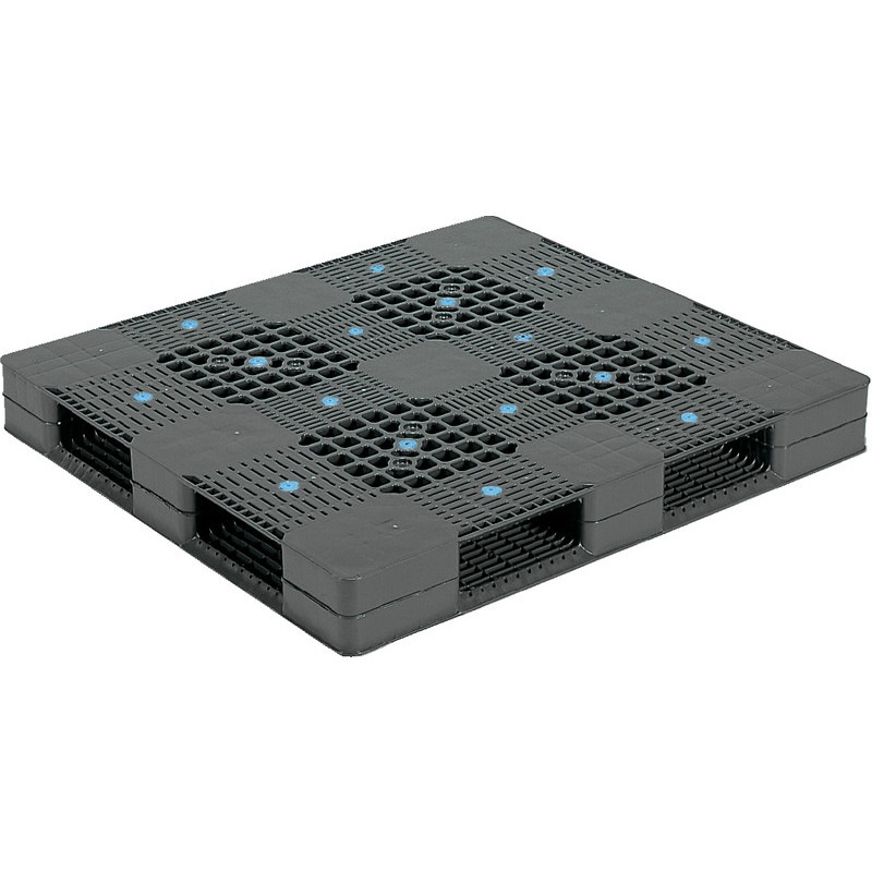 三甲 サンコー プラスチックパレット4方差し片面使用型 D4-1112 グレー