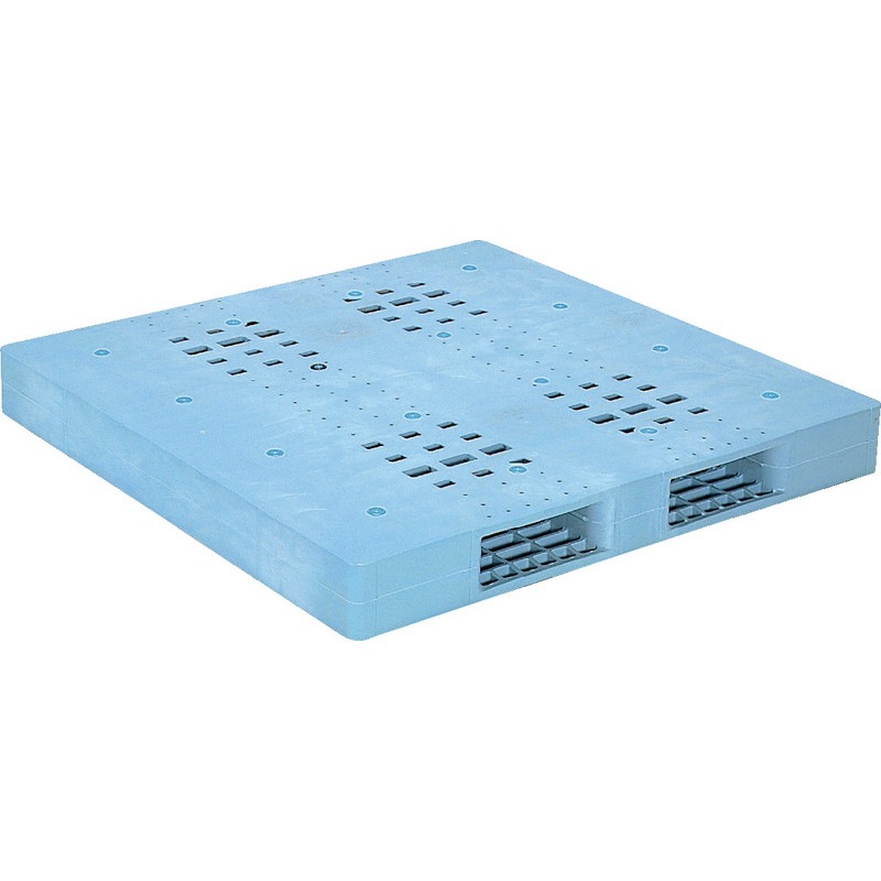 三甲 サンコー プラスチックパレット2方差し両面使用型 R-1313F ライトブルー