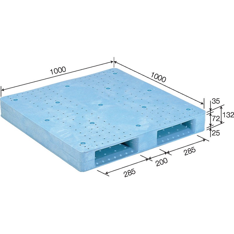 三甲 サンコー プラスチックパレット2方差し片面使用型 D2-1010F