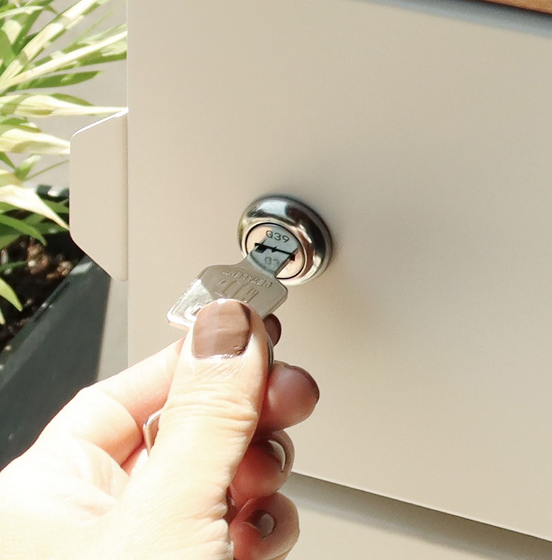 MOJYU モジュ 宅配ボックス付ポストGianジャン PBX-015 グレージュ