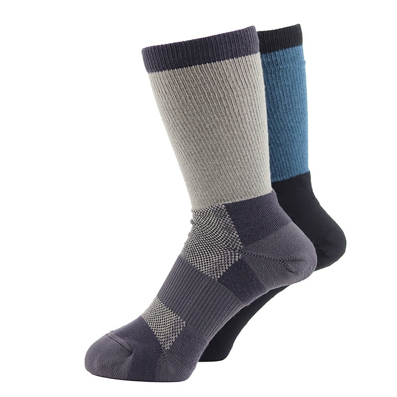 ユタカメイク ASHITOMO WORKING ムレ対策 先丸 クルー 2P 2足組 アソート SWMC-C12 靴下