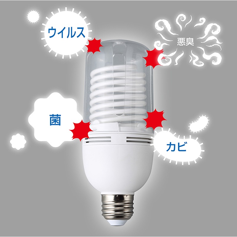 ハタヤ 除菌照明 クリップライトタイプ DL-11C