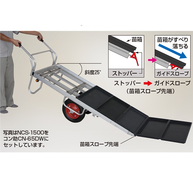ハラックス 苗箱スロープ NCS-1500 コン助専用苗箱スロープ (アタッチメント)