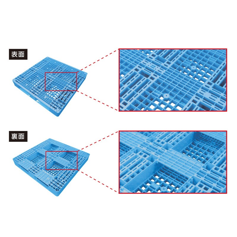 三甲 サンコー プラスチックパレット2方差し片面使用型 D2-1111-2