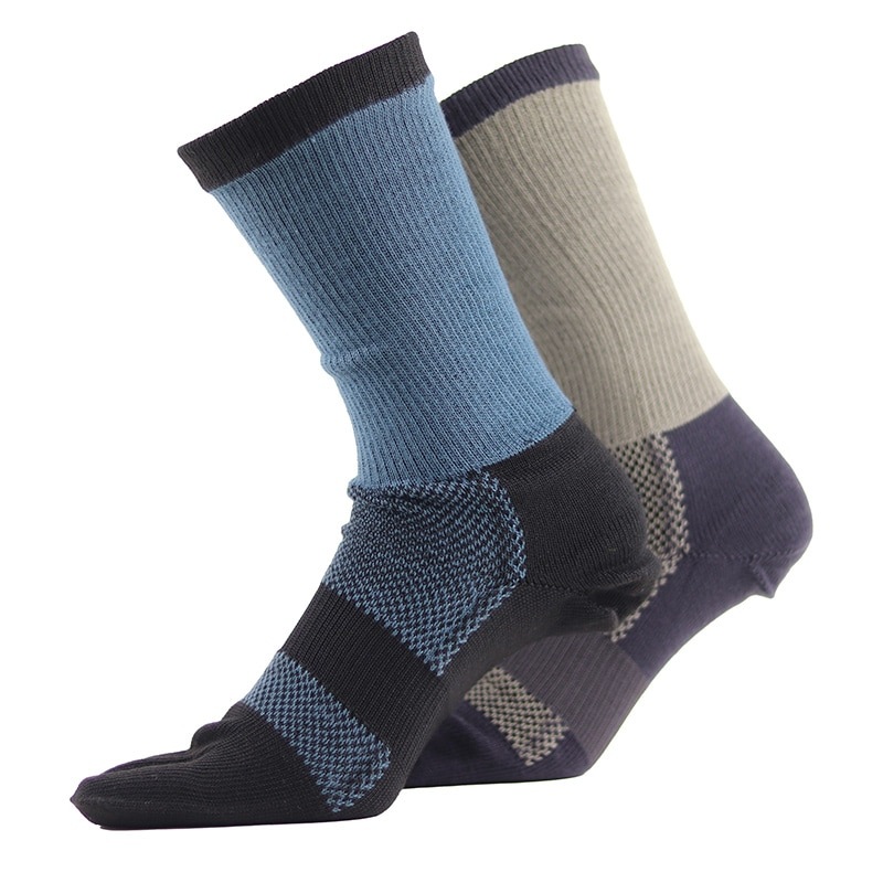 ユタカメイク ASHITOMO WORKING ムレ対策 5本指 クルー 2P 2足組 アソート SWMC-C52 靴下