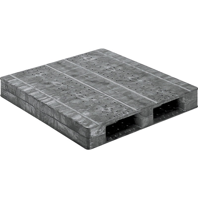 三甲 サンコー プラスチックパレット2方差し片面使用型 D2-1111F-2 グレー