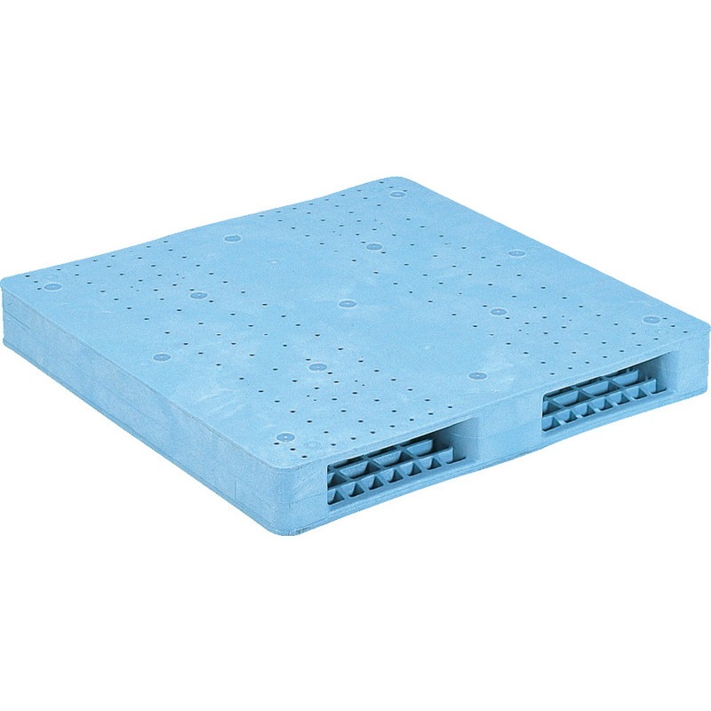 三甲 サンコー プラスチックパレット2方差し両面使用型 R2-1010F ライトブルー