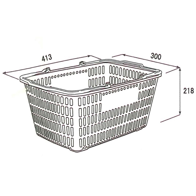 大和産業 ショッピングバスケット SL-7 コンビニサイズ 10個 ブルー