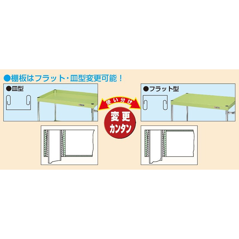 サカエ CSパールワゴン 軽量タイプ ゴム車 H880 3段