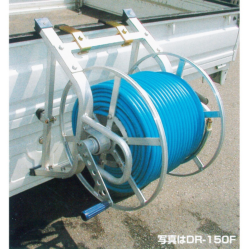 ハラックス マキ太郎 アルミ製 ホース巻取器 フック式 φ8.5mm動噴ホース100巻用 DR-100F