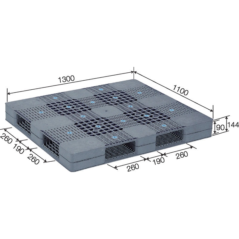 三甲 サンコー プラスチックパレット4方差し両面使用型 R4-1113