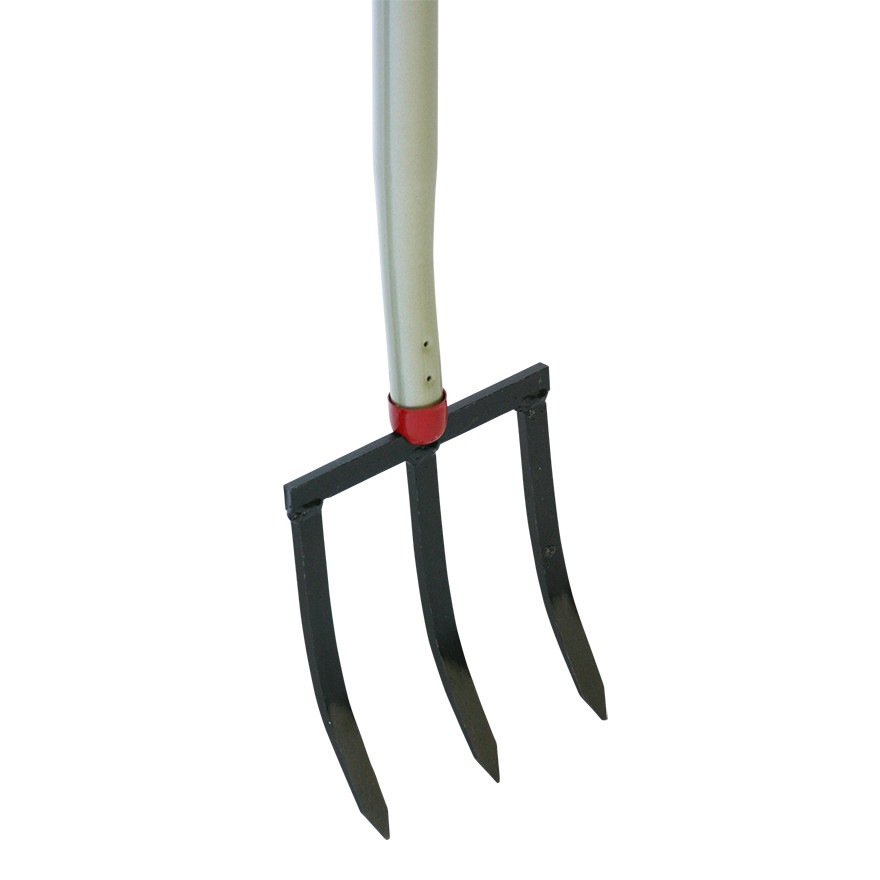 金象 菜園用土起こしフォーク 3本爪 P柄 パイプ柄