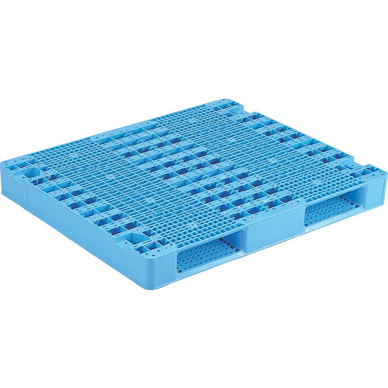 三甲 サンコー プラスチックパレット2方差し両面使用型 R2-1012 ライトブルー