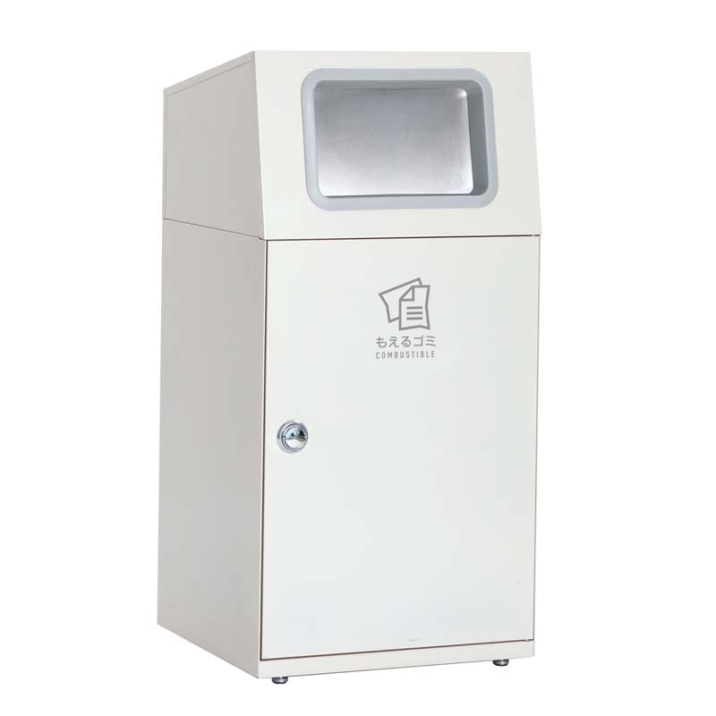 テラモト ニートST (フラップ付) オフホワイト もえるゴミ用 67L 角穴 