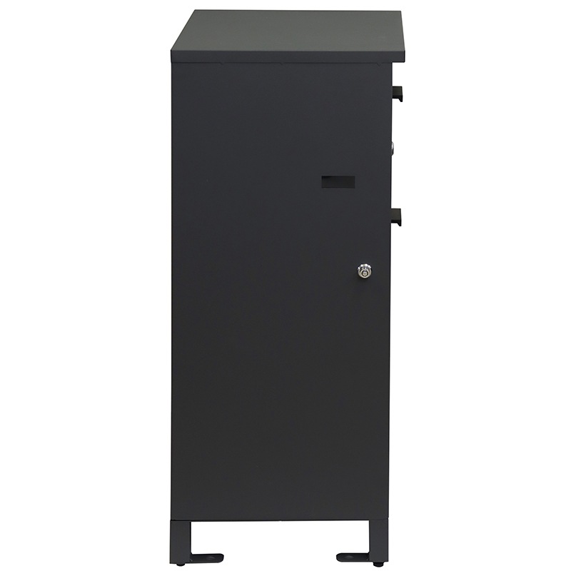 MOJYU モジュ 宅配ボックス付ポストMaisieメイジー PBX-057 ダークグレー/ブラウン木目