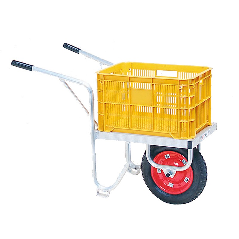 ハラックス コン助 アルミ製 平形1輪車 幅せまタイプ CN-20D エアータイヤ