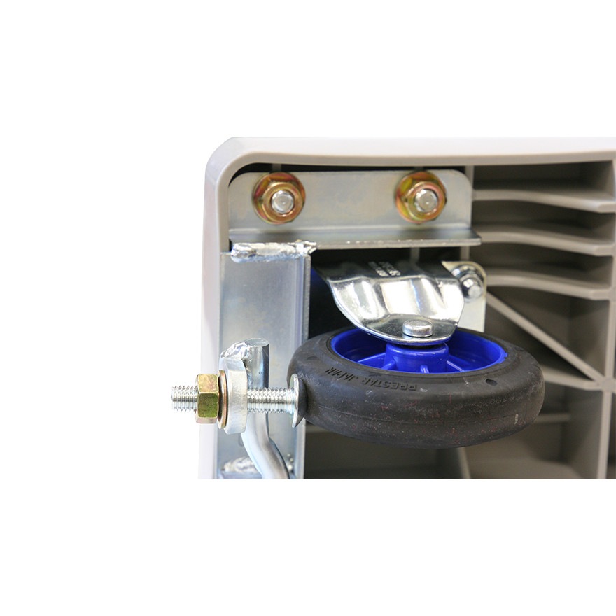 金象 プラキャリーラック 金網付L小 フットブレーキ付