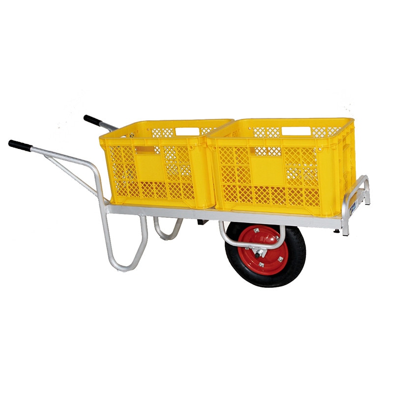 ハラックス コン助 アルミ製 平形1輪車 幅せまタイプ CN-35D エアータイヤ