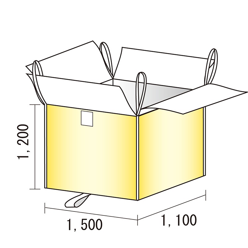 インターアクション ボックスパレット用リレーバック 5袋 RB-L-200S4B-FUL-BOX