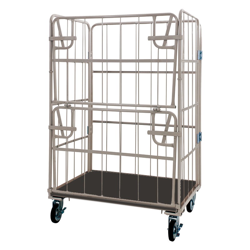 マキテック ロールボックスパレット 上下扉タイプ 底板樹脂製 メッシュタイプ MJD-S3