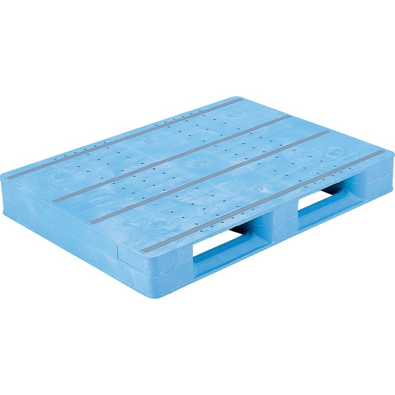 三甲 サンコー プラスチックパレット2方差し片面使用型 D2-811F ライトブルー