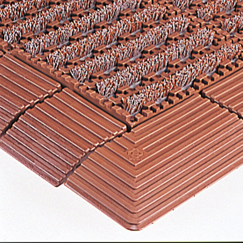 テラモト ナイロンブラッシュ H-30 茶 (中ふちオス) 75×300mm MR0035934