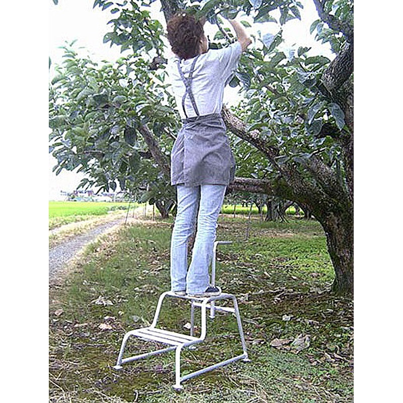 ミツル アルミ製 2段式持ち手踏み台 小 15+30