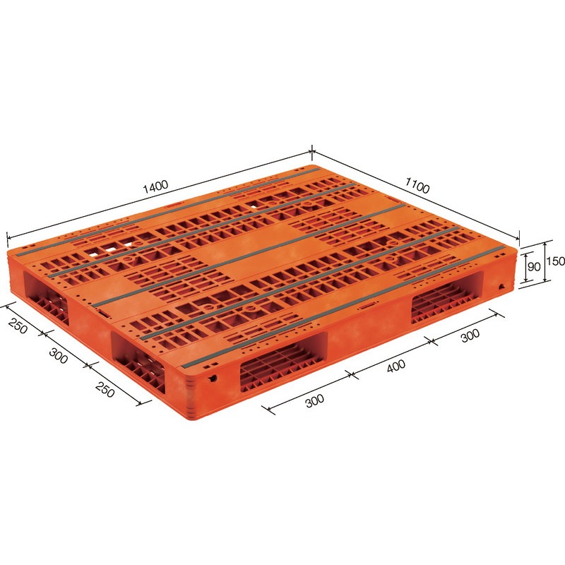 三甲 サンコー プラスチックパレット4方差し両面使用型 R4-1114F
